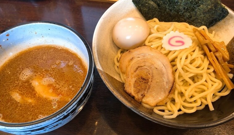 岐阜県各務原市 よなやの味玉つけ麺