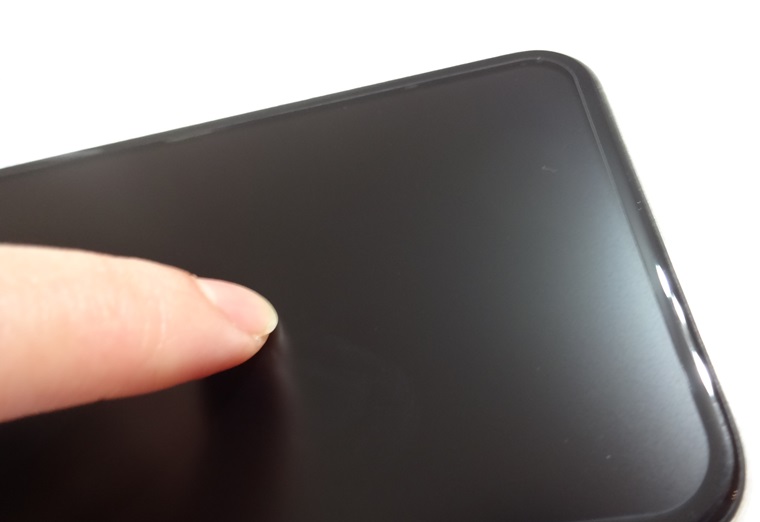Premium Style iPhone 11 Pro/XS/X用 治具付き 3Dハイブリッドガラスのアンチグレアは指紋が目立たない